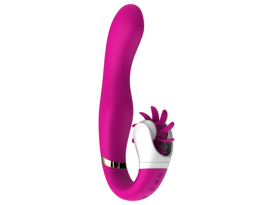 Vibrador Para Lamber A Lngua Com Motor Duplo De 12 Velocidades E Rotao De 360 Para Mulheres (roxo) Bestvite