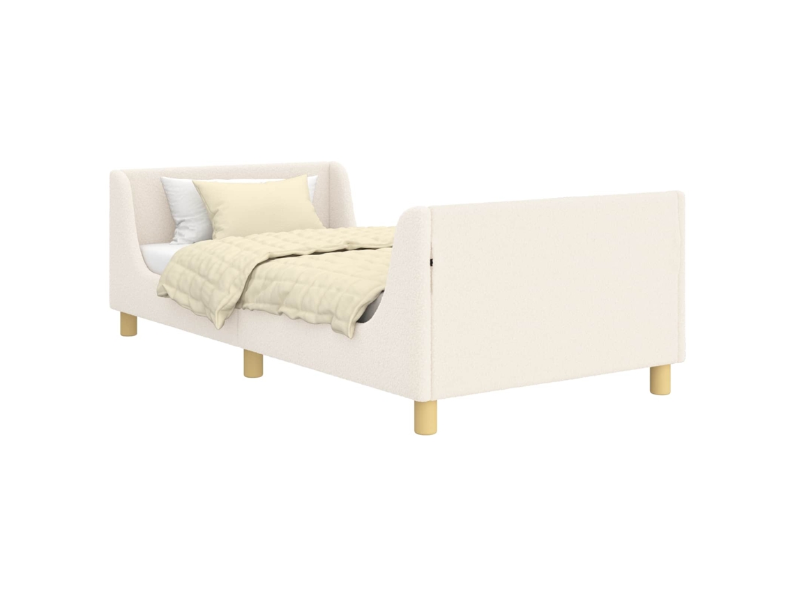 Estrutura de Cama Infantil com Cabeceira Creme 80x200 cm MAISON EXCLUSIVE