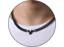 2026 cadena de Eslabón Cubano Con Initial A z Acero Inoxidable 6.5mm 18+2 Pulgadas Colgante Letra Joyería Regalo para Hombres Mujeres Niños