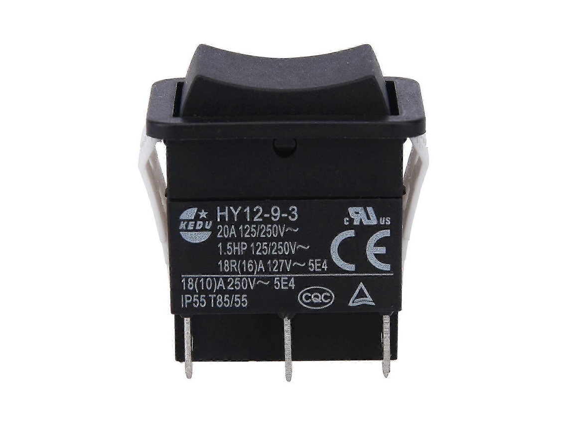 Hy12, 9, 3 Interruptor Basculante Unipolar De Segurança Liga/desliga Para Uso Industrial Pequeno, Com Proteção Contra Arco Elétrico, 1 Unidade
