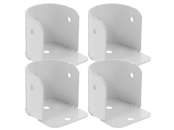 Parvistic - 4 Soportes Para Barra De Armario, Soporte De Hierro Para Cortina De Ducha