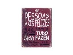 Placa de parede de pessoas felizes BY SIGRIS