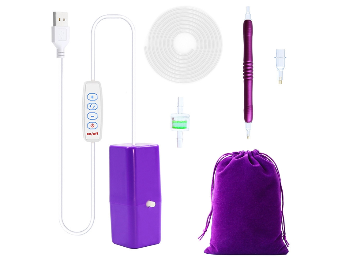 Caneta Elétrica Usb Para Pintura De Diamante, Velocidade Ajustável, Ferramenta Para Pintura De Diamante Digitallab (roxo, Estilo 1)