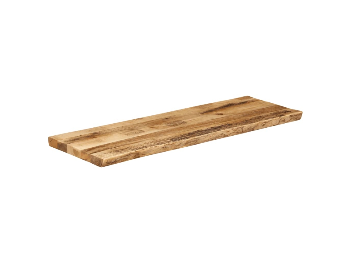 Tampo De Mesa | Tampo De Secretária | Superfície Da Mesa C/borda Viva 120x40x3,8cm Mangueira Áspera Maciça