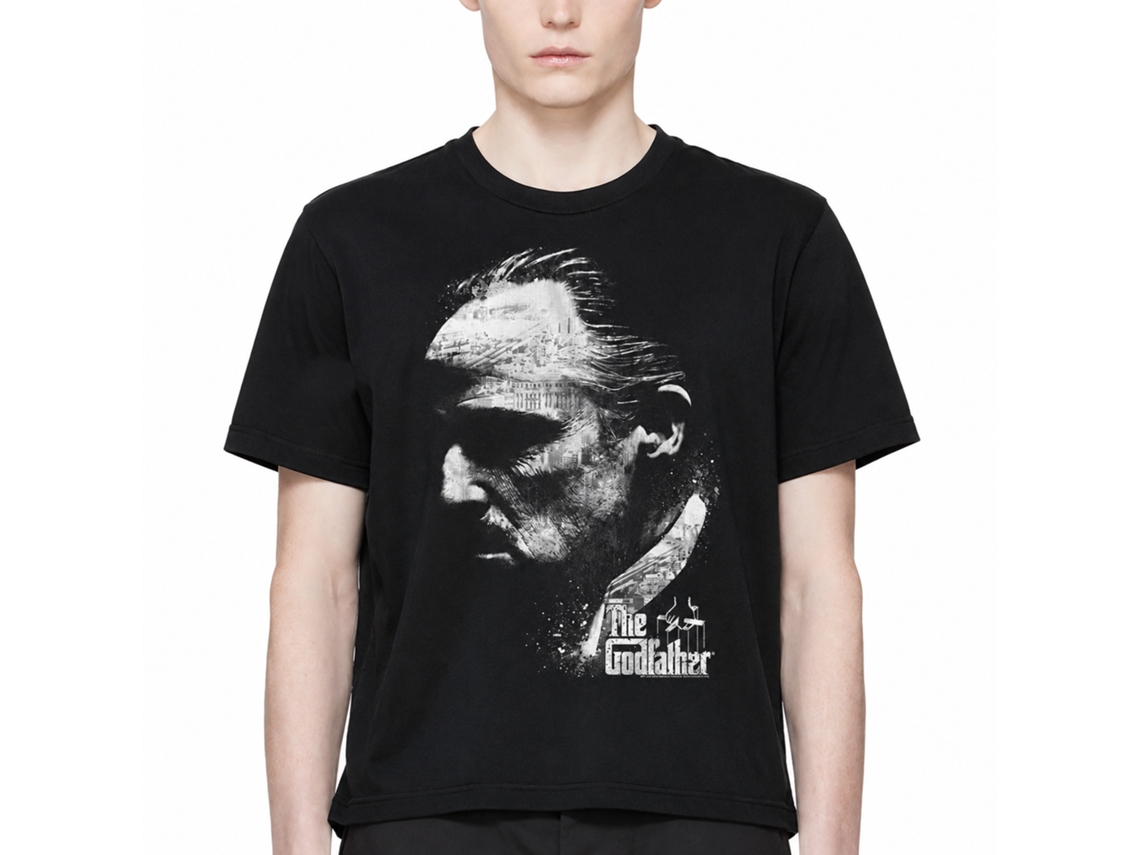 Rockinstone Godfather City Profile Black Adult T-shirt Size:xl