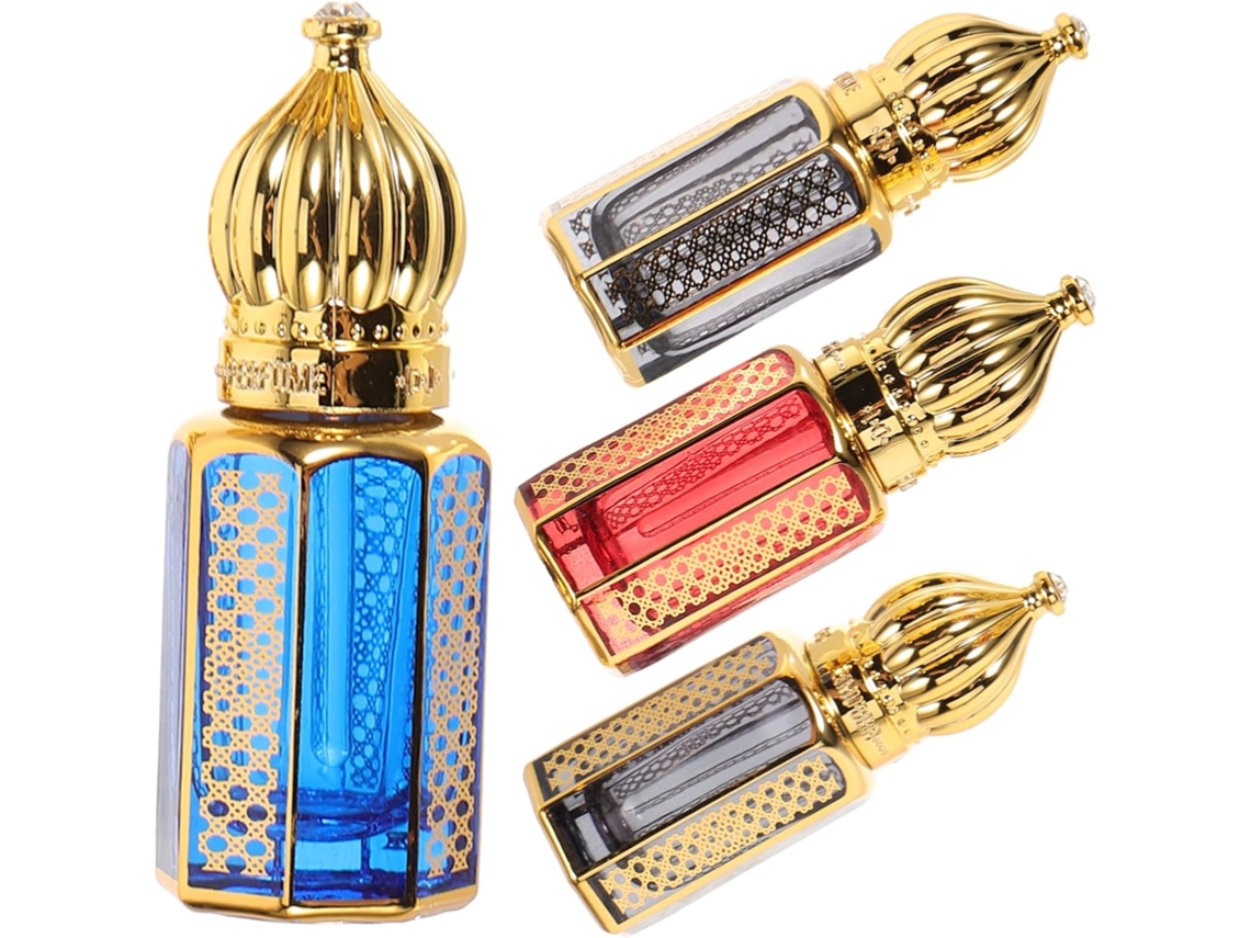Frasco De Vidro De 6ml Para Perfumes E Óleos Essenciais, Recipiente Recarregável Com Tampa De Liga M Gokoco