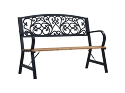 Vidaxl Banco De Jardim 120 Cm Madeira