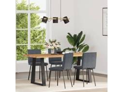 Vidaxl Cadeiras De Jantar 4 Pcs Veludo Cinzento-escuro