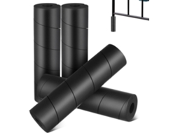 Protetores De Pés Cama Clispeed Em Epdm Preto 4 Peças Para Proteção Durável E Absorção Impactos, Para Pés De Camas E