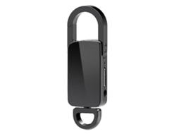 Lurelia Gravador De Voz Com Porta-chaves 4gb Com Usb, Ativação Por Voz, Reprodução Mp3 Para Reuniões, Palestras - Preto