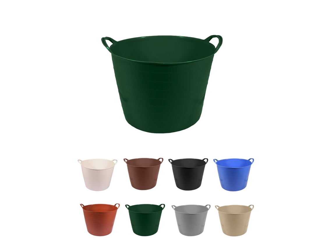 Espuerta De Plástico | Capazo Agrícola 42 L Verde Pack X25 Uds