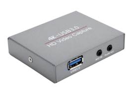 Placa de Captura de Vídeo HDMI USB 3.0 4K YIZHOOD Preto