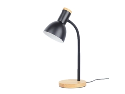 2026 lâmpada de Mesa Led com Proteção para os Olhos, Base de Madeira Sólida, Flexível e Estável para Quarto
