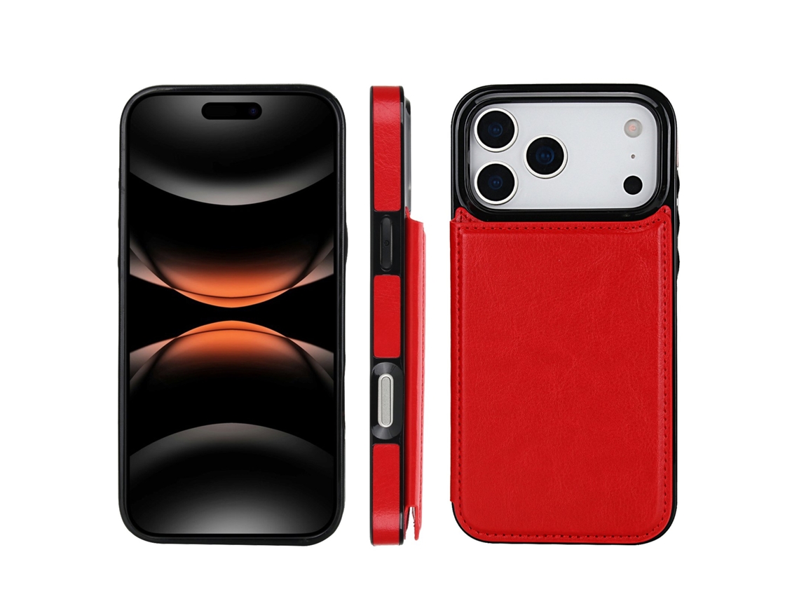 Capa Tipo Carteira Para Iphone 17 Pro Com Acabamento Premium