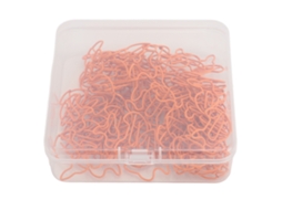 100 Clips De Papel Em Forma De Coelho, De Metal, Decorativos, Antiderrapantes, Para Escola E Escritório, Cor Laranja.