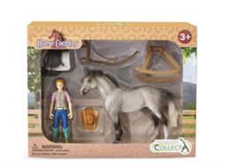 Conjunto De Brinquedos Collecta, Incluindo Um Cavaleiro De Hobby E Acessórios Brinquedos De Plástico