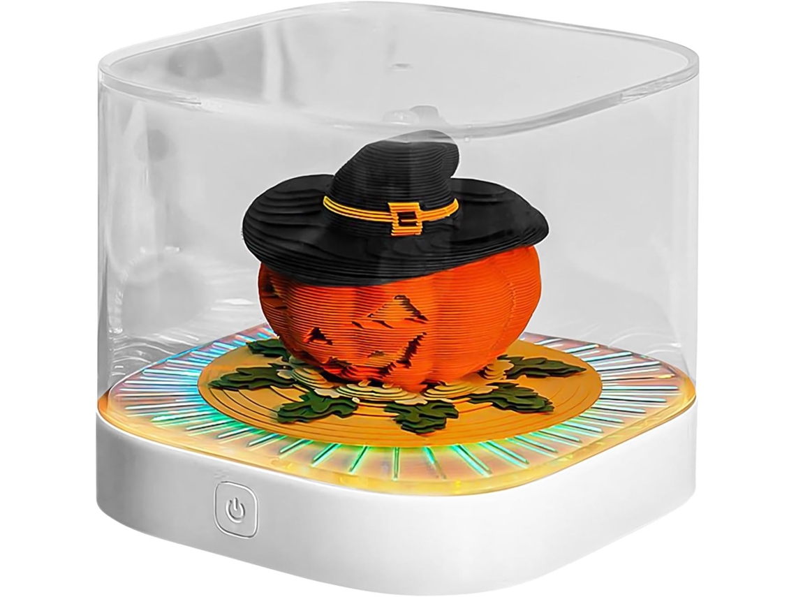 Decorativo Em Papel Escultural Com Luz Led Para Penteadeira, Calendário De Mesa 3d 2026, Escritório, Quarto