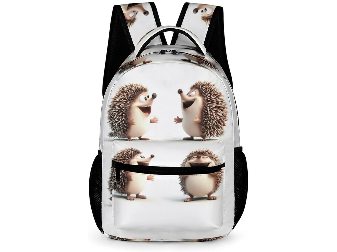 Mochila Escolar Ouriço Para Meninos Meninas 6 10 Anos, Pequena Com Estampa Animal O Ensino Fundamental (1º Ao