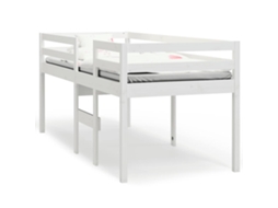 High Sleeper Bed, High Sleeper Beds Vidaxl Branco Madeira De Pinho (80 X 200 Cm)