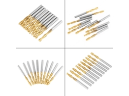 Laxiscreed Burros De Alta Durabilidade Com Revestimento De Titânio, Cortadores Duplos 3.175mm, Pack Com 10 Unidades