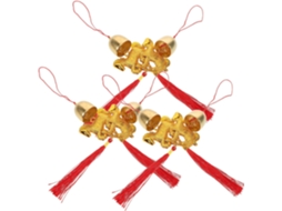 Kichouse Decorações de Ano Novo com Cavalos, Kit de 6 Peças com Pingente de Sino para Festa do Festival da Primavera, CHABERLU
