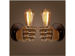 KOFIHETY Luz De Parede Industrial Retrô Antiga, Base Para Lâmpada Edison E27, Iluminação Para Corredor E Quarto, Esquerda Direita