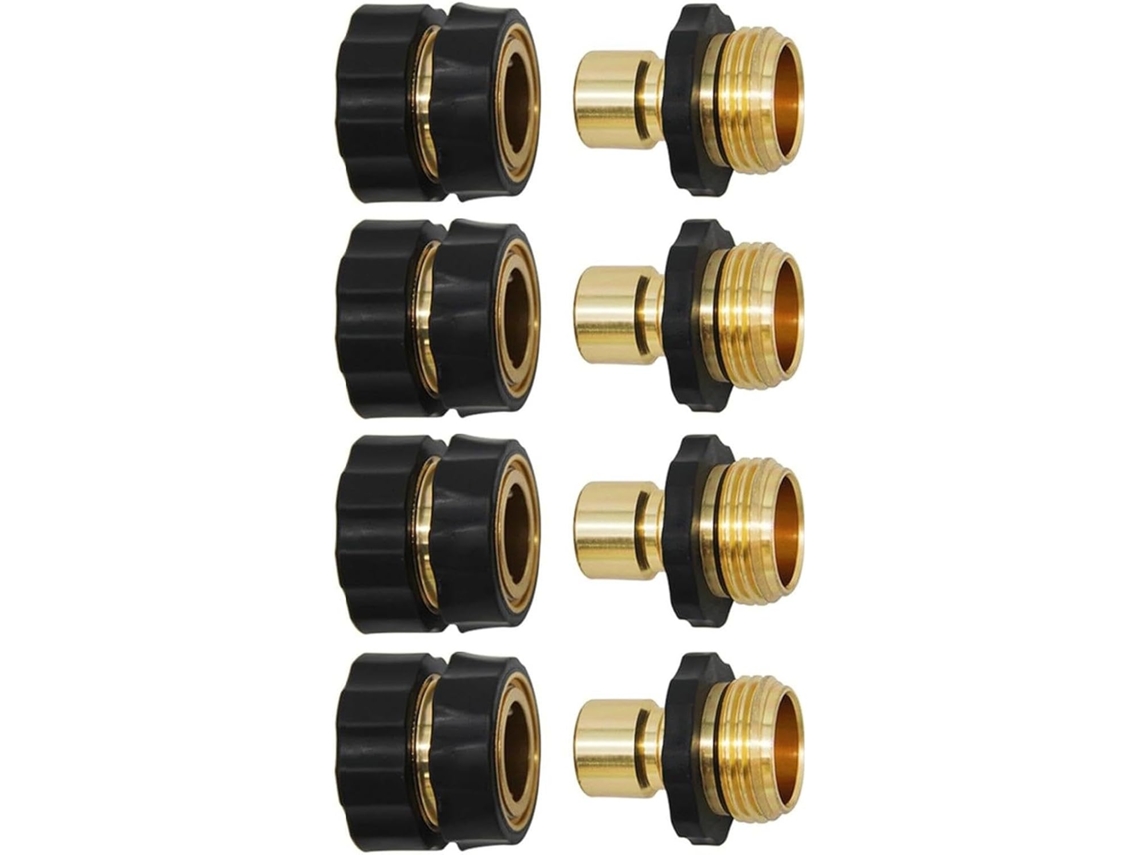 Conjunto De 4 Peças Com Conexões Rápidas Para Mangueira Jardim,