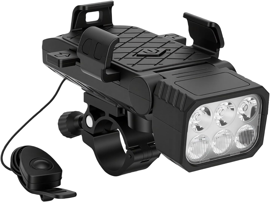 Luz De Bicicleta, 400lm, Recarregável Via Usb, Ajustável Em 120°, 3