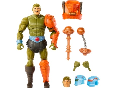 Master Of The Universe New Eternia Masterverse Action Man-at-arms 18 Cm Figure Laranja