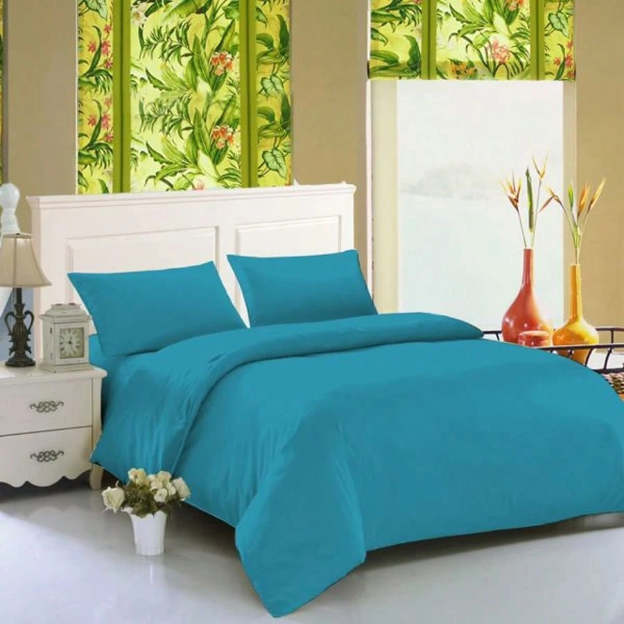 Jogo Lençóis 4 Peças Macio Lençol Ajustável 2 Fronhas Cama 135 150cm
