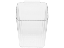 Lixeira Suspensa de Plástico Pet, Recipiente Transparente para Lixo com Design Montagem na Parede, CHABERLU