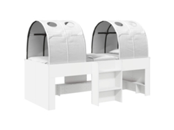 Cama com Túnel 4 Pcs Branco Derivados de Madeira MAISON EXCLUSIVE