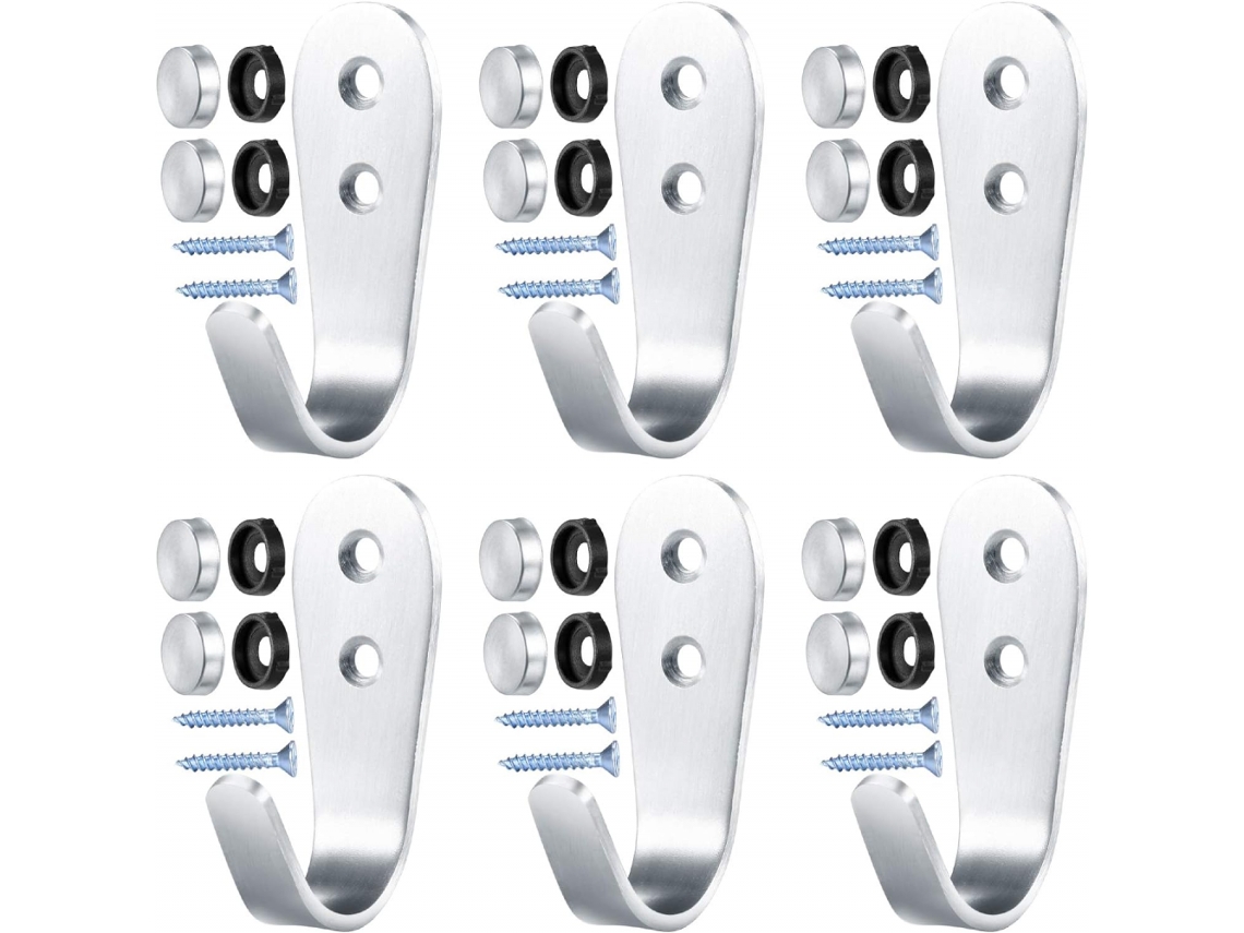 Gancho De Parafuso, Gancho De Parede, Ganchos De Aço Inoxidável Para Casacos, Ganchos Para Casacos, Cabide, Prateleira Com Parafusos Para Casa