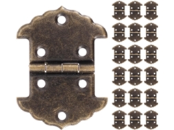 Artibetter Conjunto De 20 Dobradiças Pequenas Vintage Antigas Para Armário Caixa Madeira Com Design Retrô Entalhado