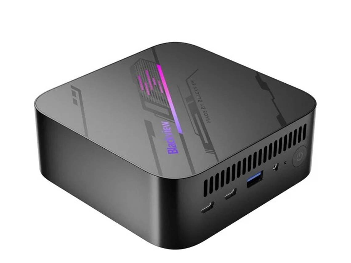 Mini PC MP100 Ryzen 7 5825U 16GB DDR4 512GB SSD Windows 11 Pro Preto Blackview