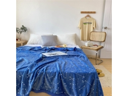 Manta de Inverno Fansu em Fleece com Estampa Planet Blue Macia e Quente Flanela Grossa Ideal para Cama Criança