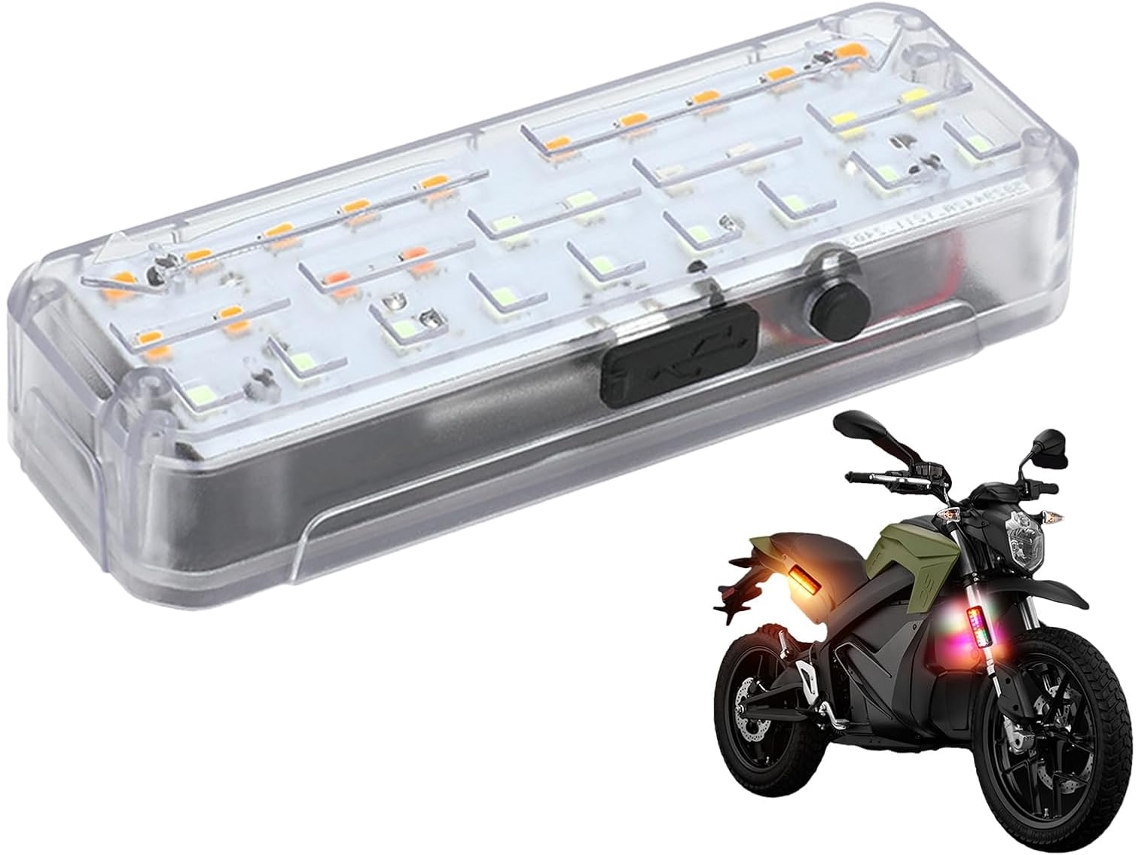 Luzes de motocicleta para pilotagem, aviso para motocicletas