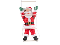 Laxiscreed - Decoração De Natal Com Boneco De Pai Natal E Enfeites De Escada E Corda Natalícia