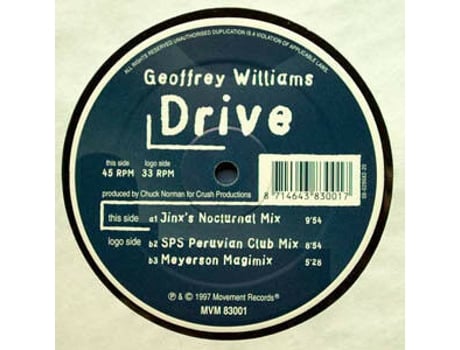 Vinil Drive, Geoffrey Williams Movement Records
