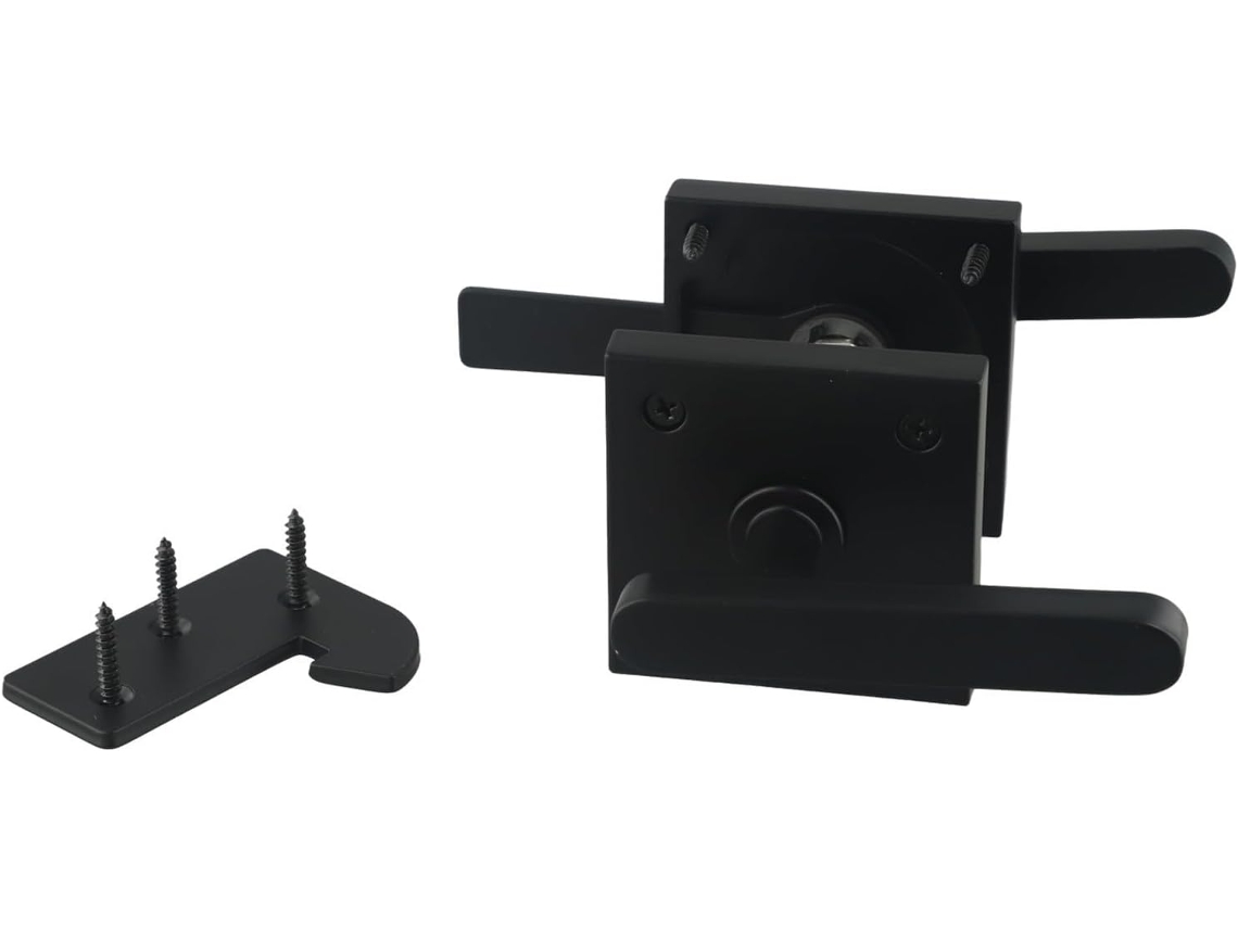 Conjunto De Ferragens Alumínio Dupla Face Para Portão Jardim, Para Porta De Celeiro Madeira, Fechadura De Segurança