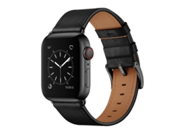 Bracelete para Smartwatch de couro genuíno de couro clássico para Apple Watch Ultra 49 mm e Watch Ultra 2 49 mm/Série 9 e 8 e 7 45 mm/SE 3 e SE 2 e