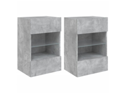 Wall Cabinet, Wall Cabinets Vidaxl Cinzeto Madeira Processada (n/a)