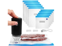 2026-máquina De Sellado A Vácuo Portátil Recarregável Com Sacos Zipper E Clips Para Alimentos