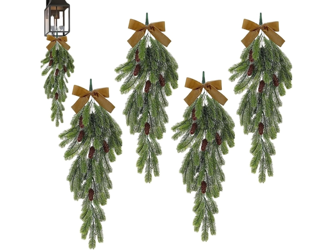 Decoração De Natal, Conjunto De 4 Com Detalhes Temáticos E Modelo 1388