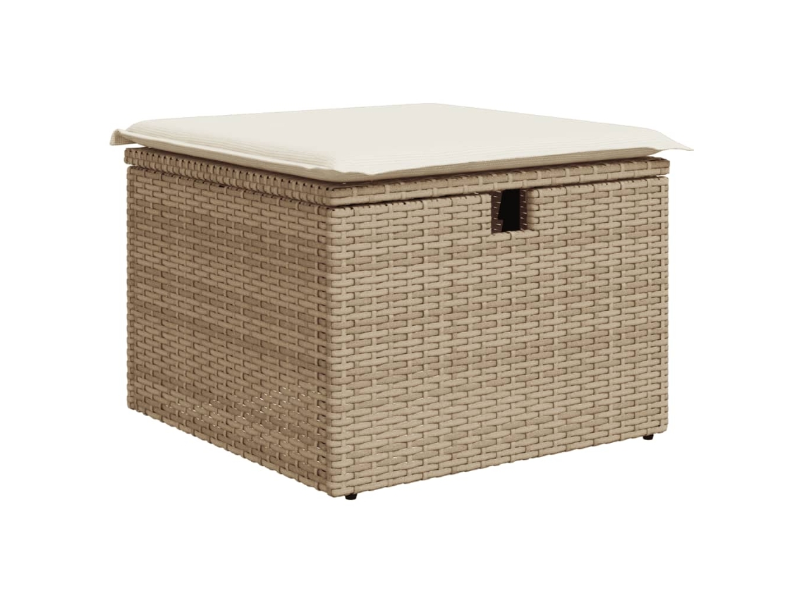 Garden Stool, Garden Stools Vidaxl Bege Rattan / Vime (n/a)