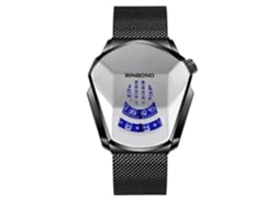 Relógio Masculino Hengrongshen Binbon Locomotive Concept com Tecnologia Live Black