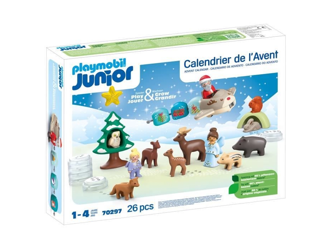 PLAYMOBIL JUNIOR 70297 Calendário do Advento PLAYMOBIL Junior, 24 surpresas, 12 meses