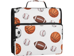 Bolas De Basquete Beisebol Divertidas 1, 5 Polegadas, 3 Aros, Pasta Organizadora Com Zíper, Bolsa Com Alça De Ombro