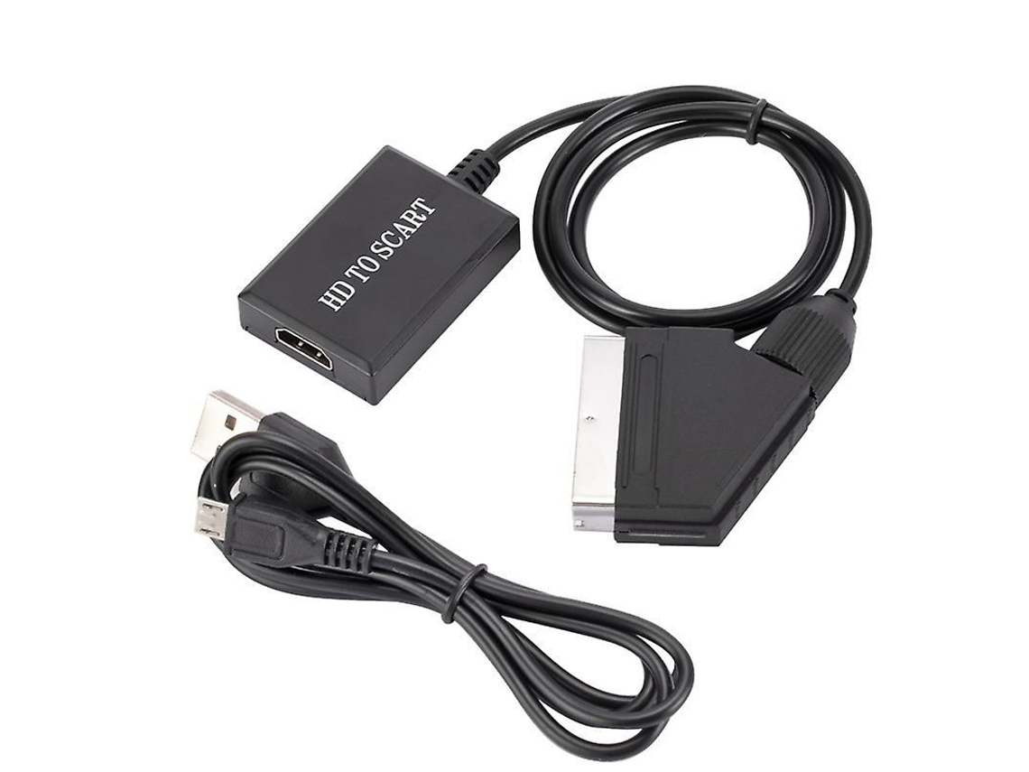 Conversor Hdmi Para Scart 1080p Hd Áudio Vídeo Adaptador Para Hdtv Dvd Sky Box Stb Aquaforge