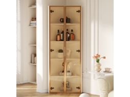 Vitrine Vidro Led 62x35x160cm, Branco, Temperado Cs